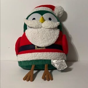 New Wondershop Santa Bird Decorative Plush Pillow